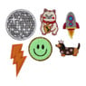 Emblemen funny - multikleur - set van 6