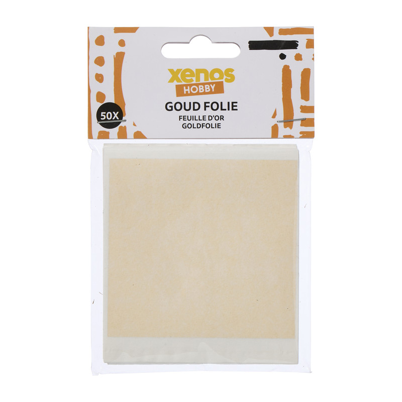 Folie - goudkleurig - 8x8.5 cm