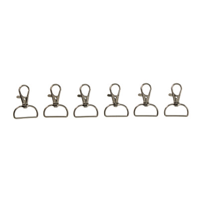 Sleutelhanger haakje met ring  - set van 6