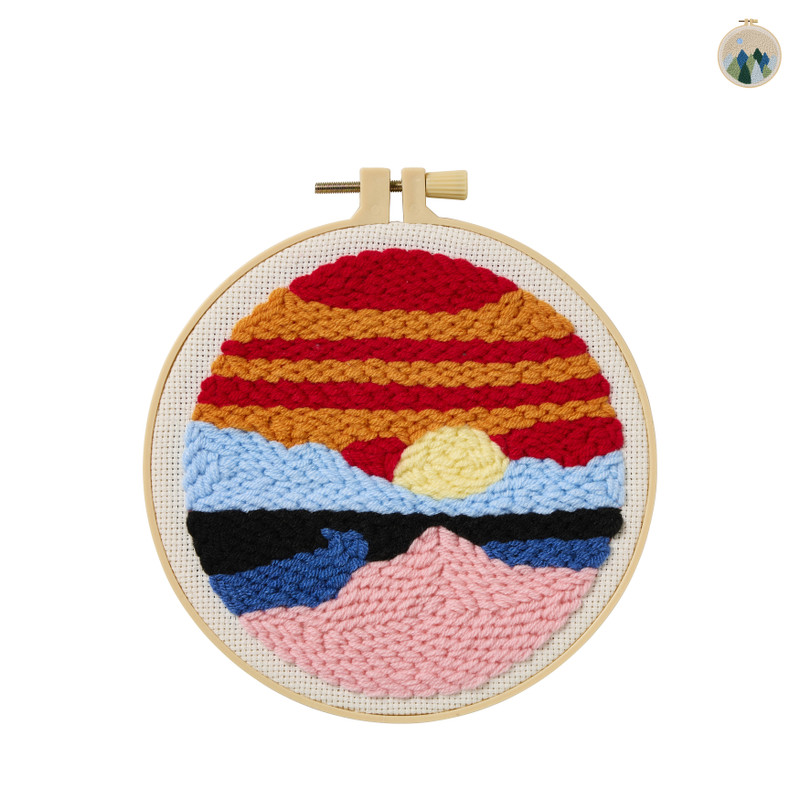 DIY punchnaald set landschap - diverse varianten