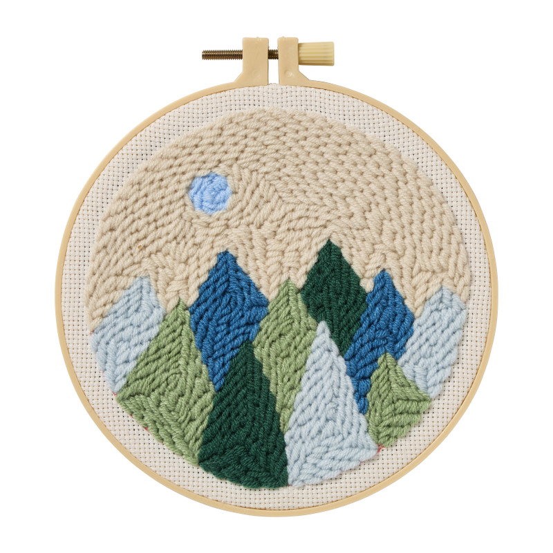 DIY punchnaald set landschap - diverse varianten