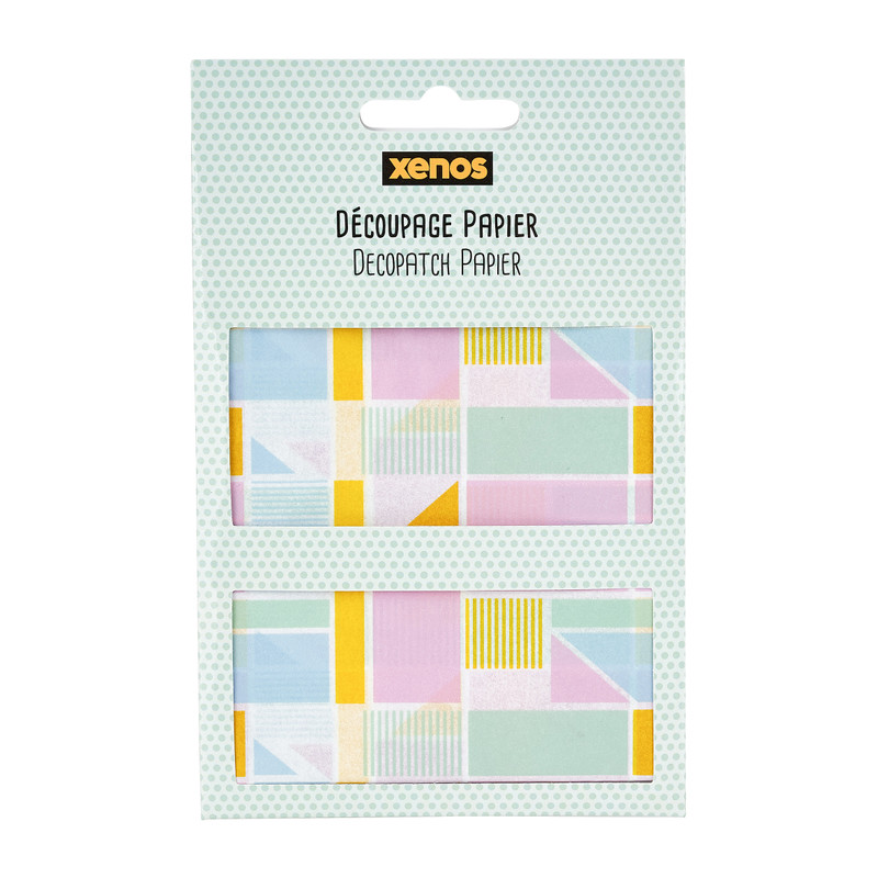 Découpagepapier geometrisch - multikleur - 26x37.5 cm