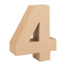 Kartonnen cijfer - 4