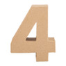 Kartonnen cijfer - 4
