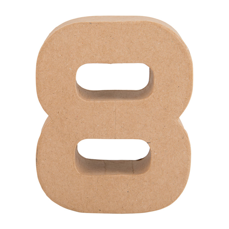 Kartonnen cijfer - 8