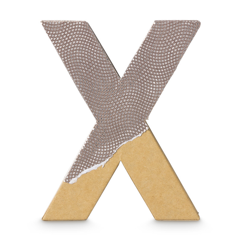 Letter  X - karton