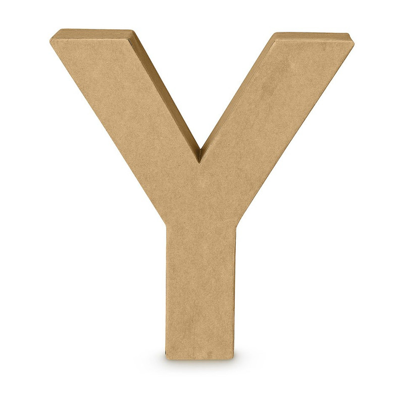14 Decorative Wooden Curly Letter: Y [AB2169 