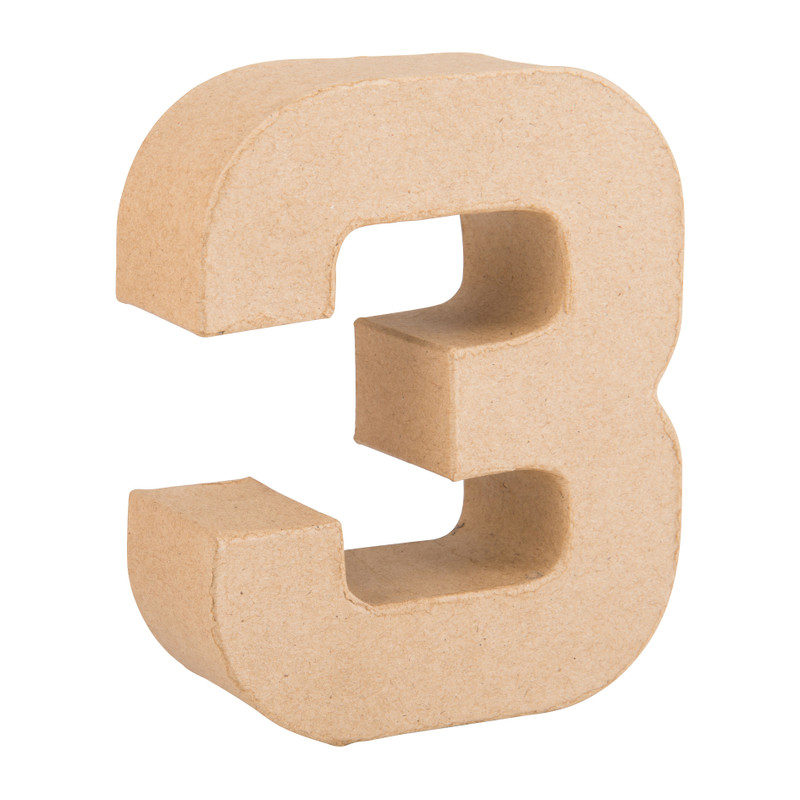 Cijfer 3 - karton