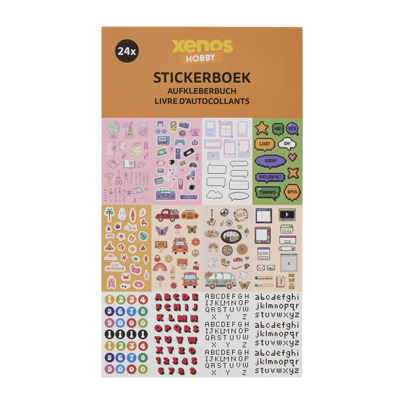 Stickerboek - multikleur - 24 pagina's