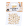 Houten kralen ø1 cm - bruin - set van 30
