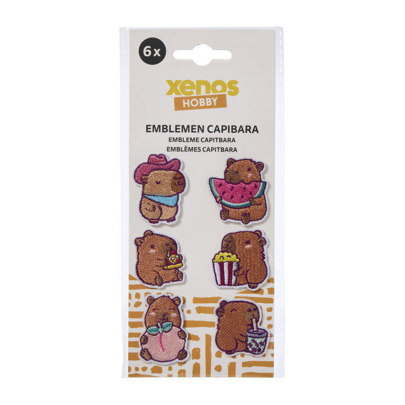 Emblemen capibara - set van 6