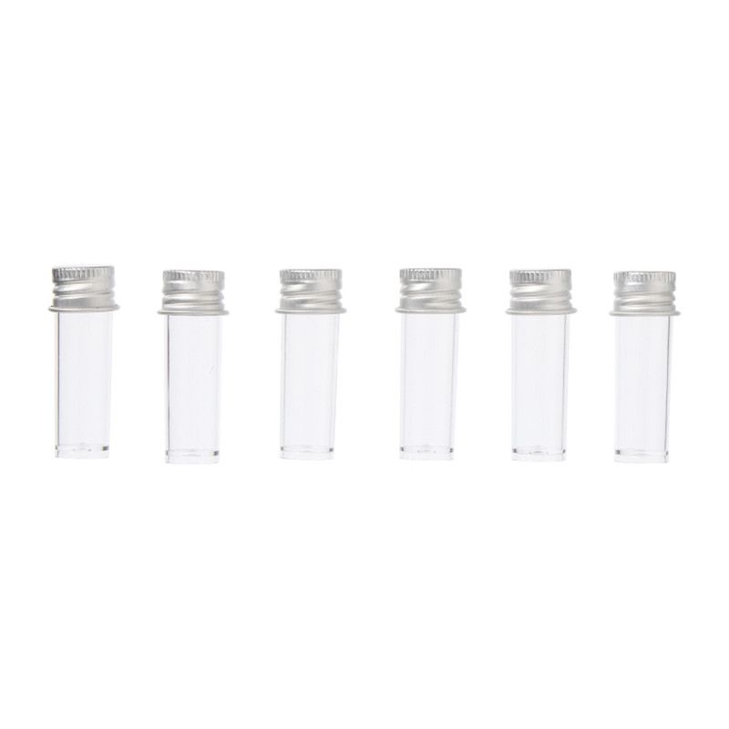 Flesjes 10 ml - transparant - set van 6