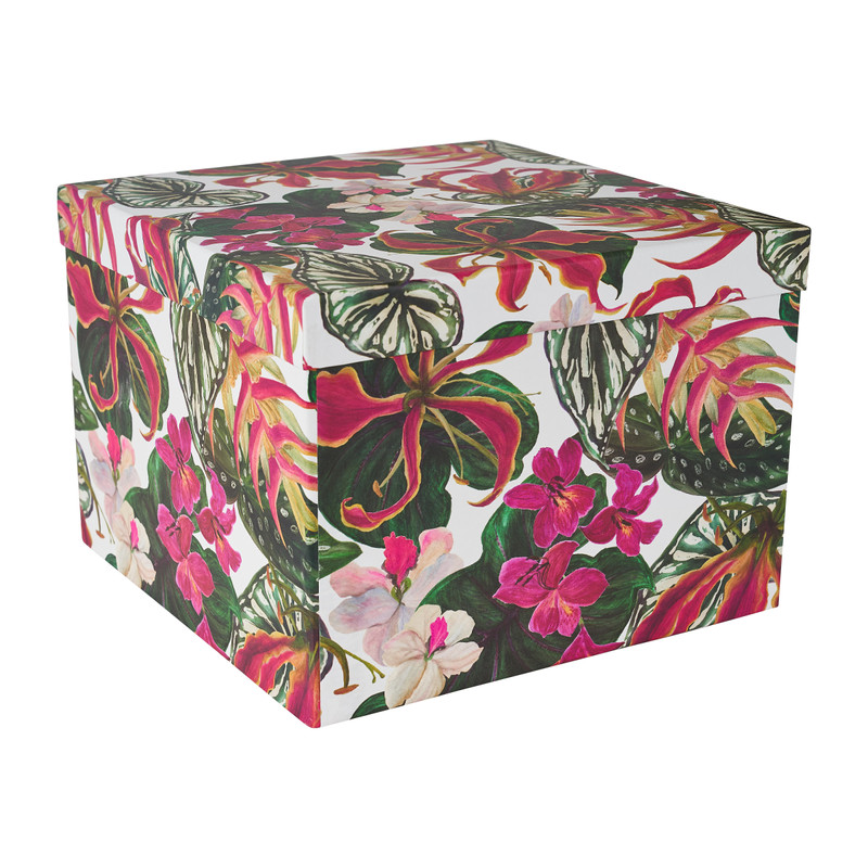 Doos flower - 15x15x16 cm 