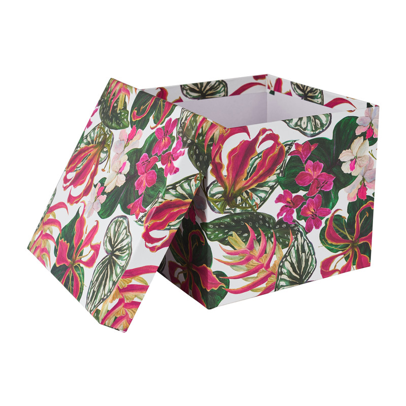 Doos flower - 15x15x16 cm 