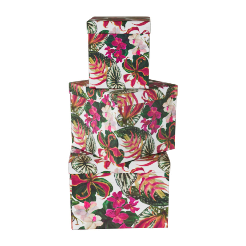Doos flower - 25x25x18 cm 