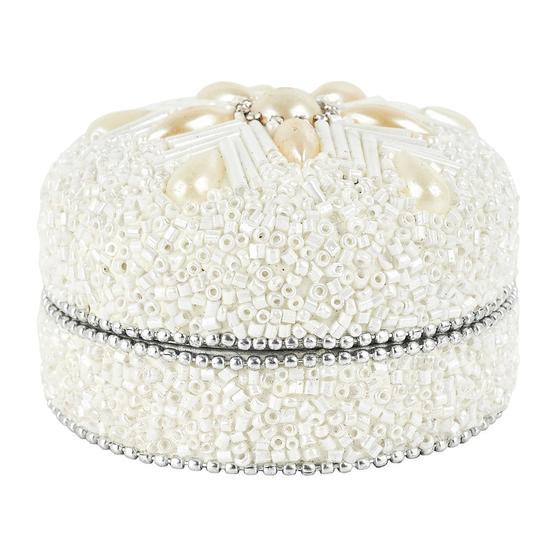 Doosje rond S wit - diverse varianten - 8x8x5 cm