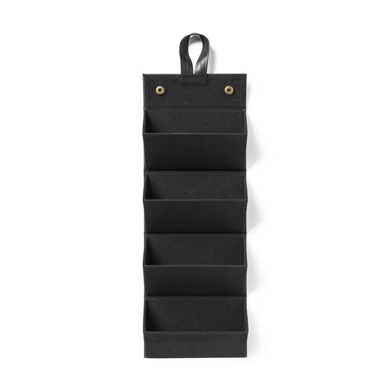 Opvouwbare brillenkoker voor 4 brillen - zwart