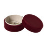 Bijouxdoos velvet rond - rood - ø10x6 cm