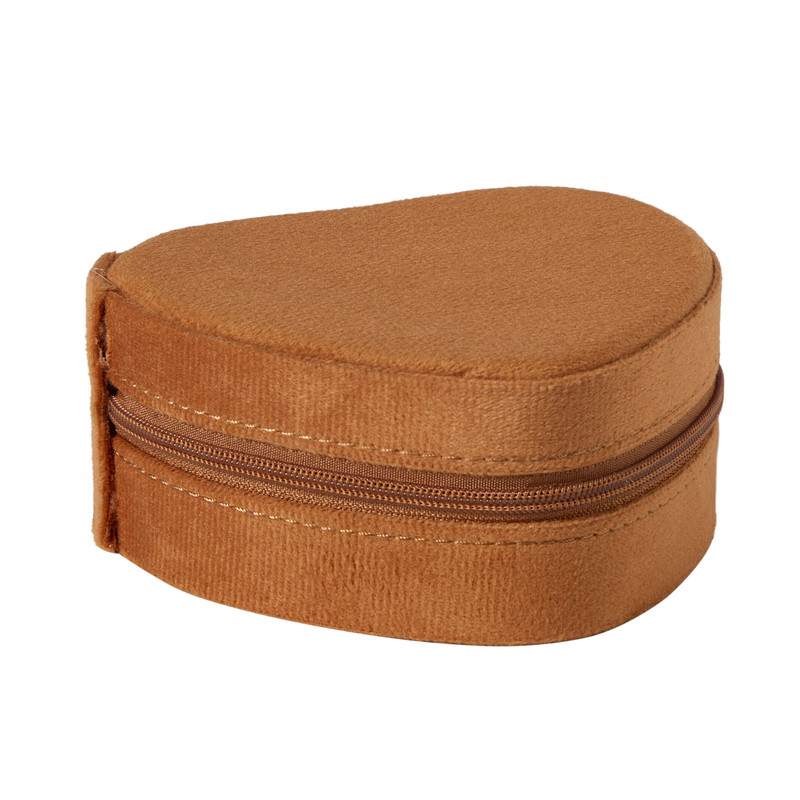 Bijoux etui velvet hart - 10.5x9.5x5.5 cm - diverse varianten