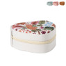 Bijoux etui velvet hart - 10.5x9.5x5.5 cm - diverse varianten