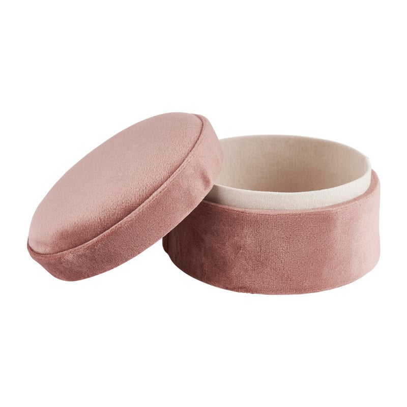 Sieradendoos velvet - diverse varianten - roze