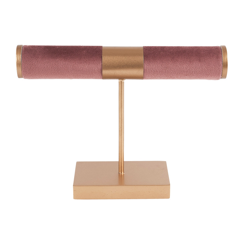 Sieradenstandaard velvet - diverse kleuren - 20x7x15 cm 