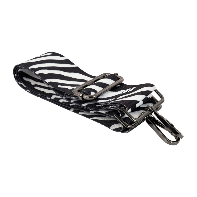 Bag strap zebra zwart/wit Xenos