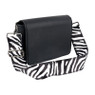 Bag strap zebra - zwart/wit