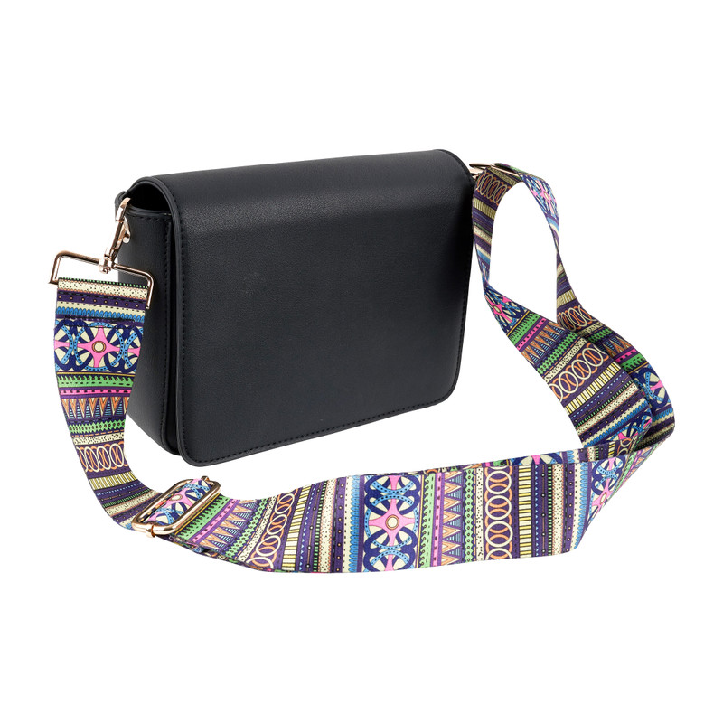 Bag strap 70's - paars/groen