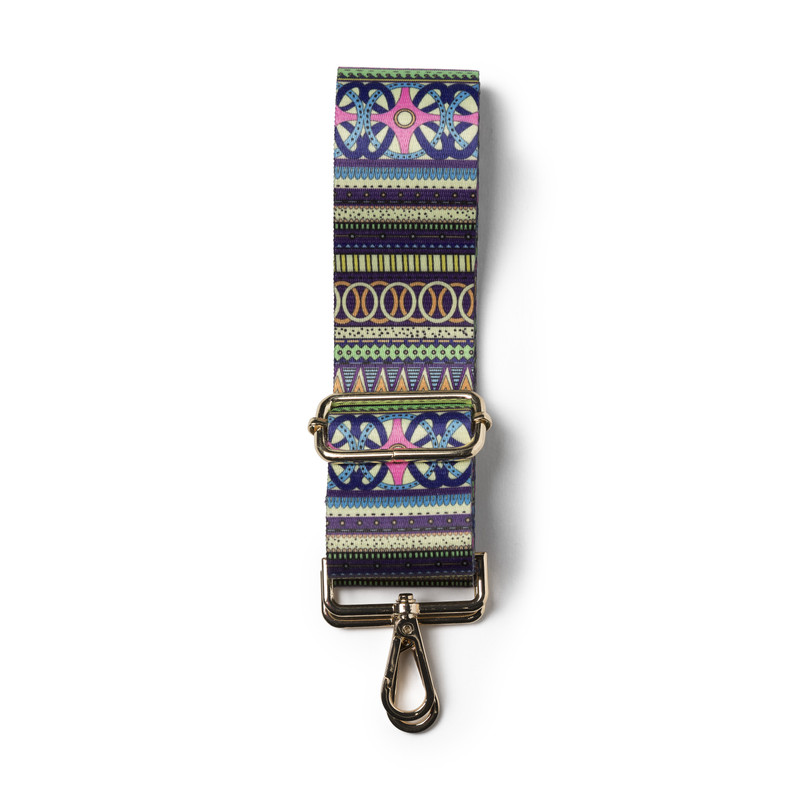 Bag strap 70's - paars/groen