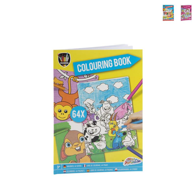 Kleurboek kinderen - diverse varianten - 64 vellen