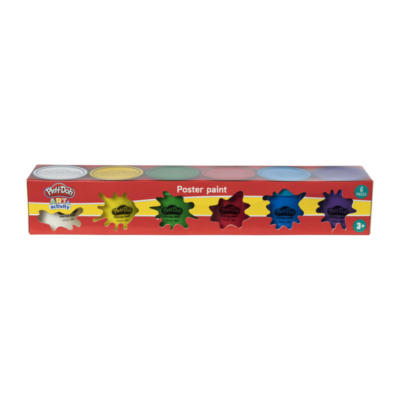 Play-Doh verf - multikleur - set van 6