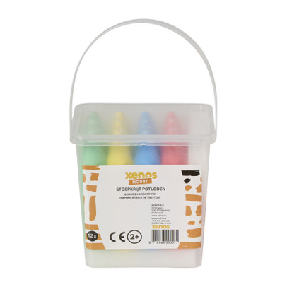 Stoepkrijt potloden - multikleur - set van 12