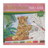 Waterverfkleurblok met penseel en waterverf - 20x20 cm - diverse varianten