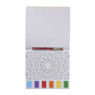Waterverfkleurblok met penseel en waterverf - 20x20 cm - diverse varianten