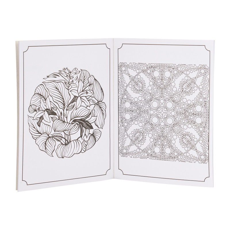 Kleurboek mandala - blauw - 48 vellen