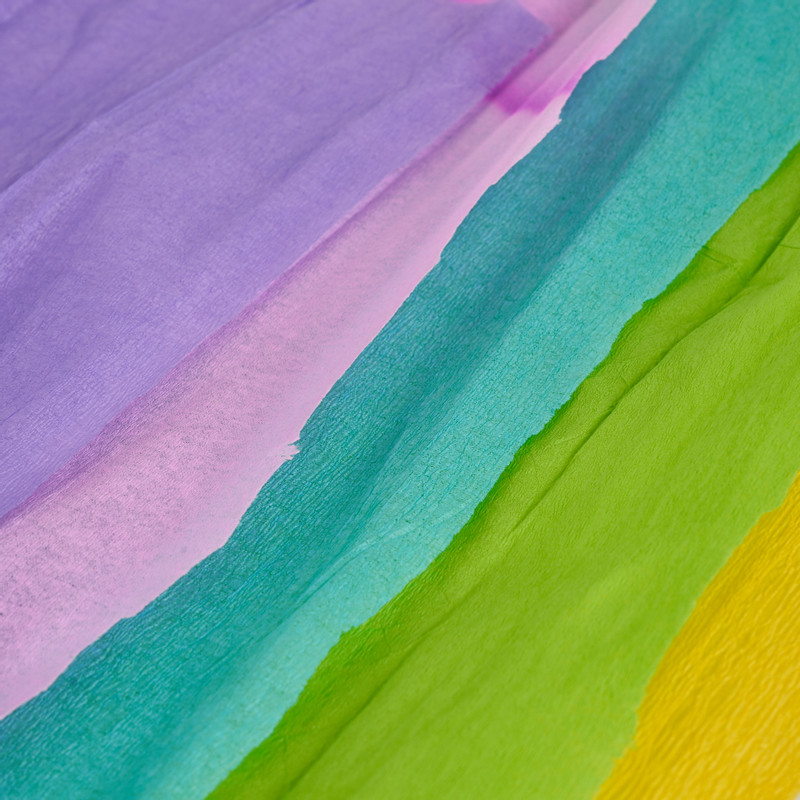 Crêpepapier - 8 kleuren - 45x200 cm