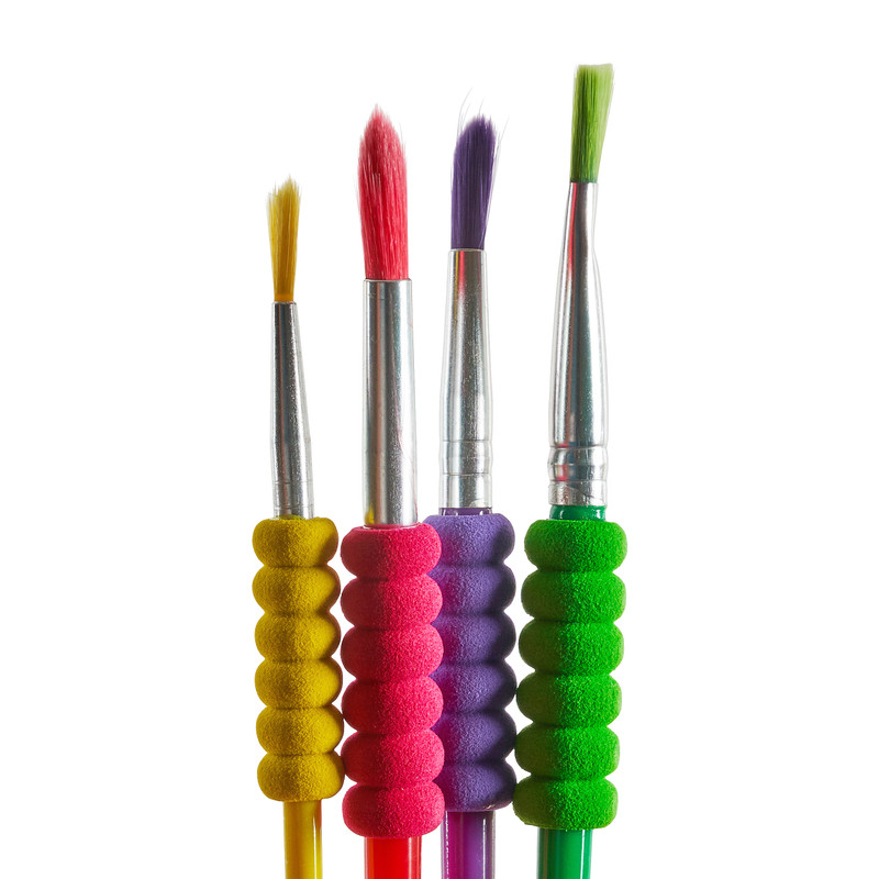 Kwastenset met grip - set van 4