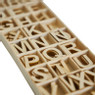 Houten letters in kistje - set van 162