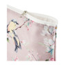Toilettas vogeldesign - roze - 24x18x9 cm