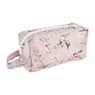 Make-up tasje vogeldesign - roze - 17x9x6 cm