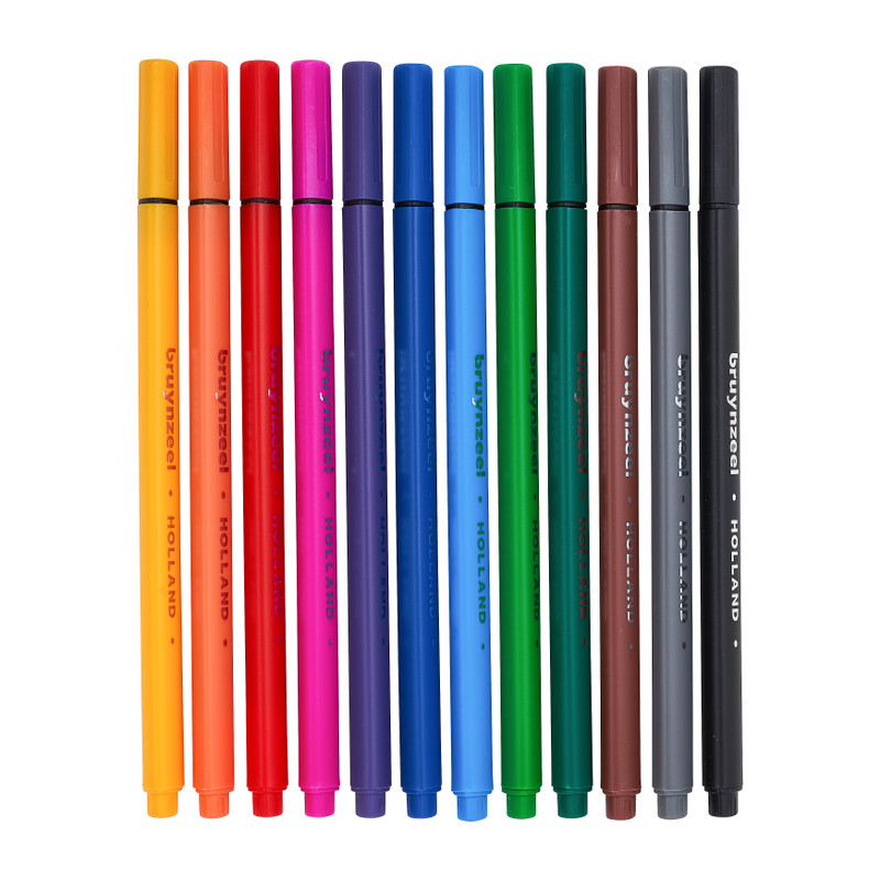 Bruynzeel fineliner etui - set van 12