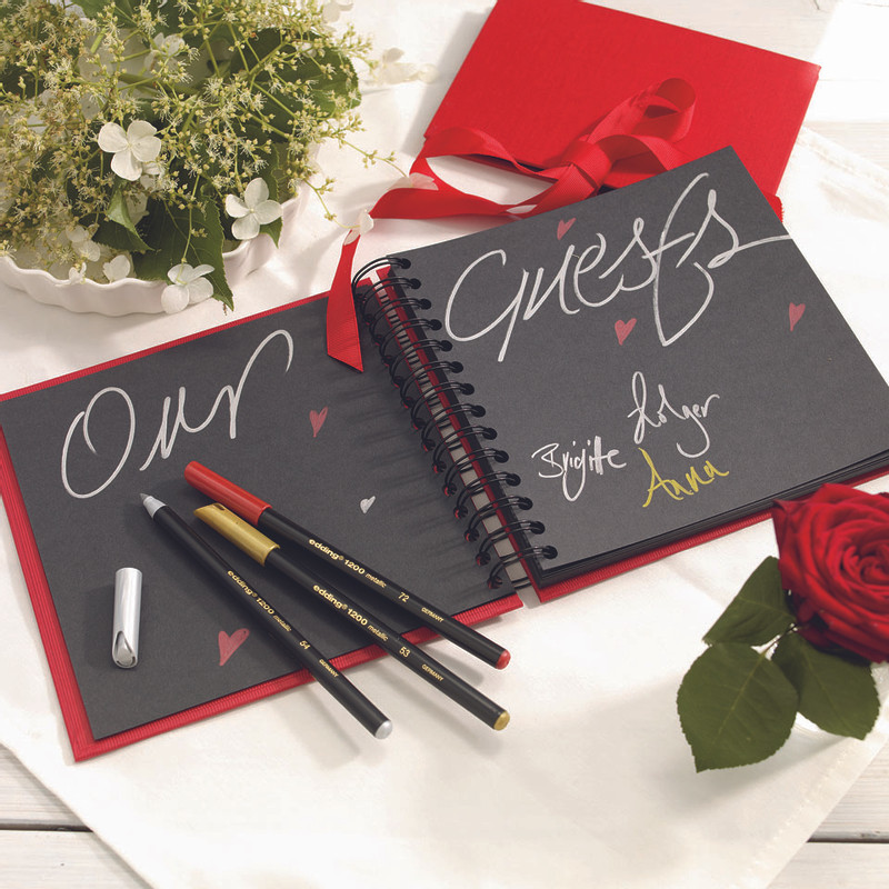 Edding 1200 metallic viltstiften - set van 2