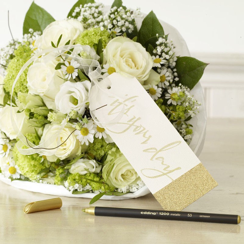 Edding 1200 metallic viltstiften - set van 2