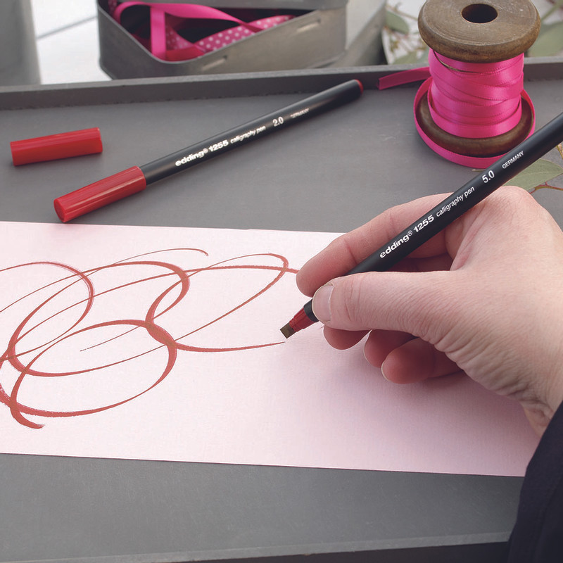 Edding 1255  kalligrafiestiften - set van 3 - zwart