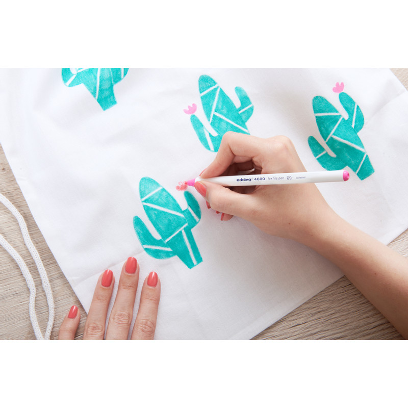 Edding 4600 textielmarkers - set van 5