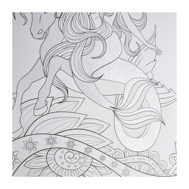 Glitter kleurboek mythical - 20 pagina's