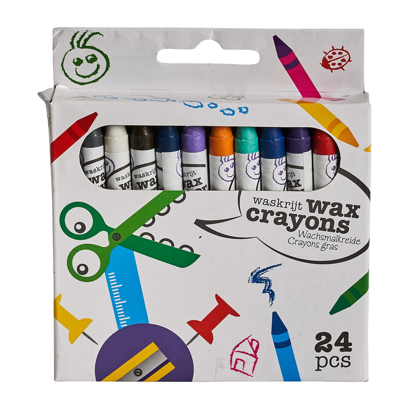 Waskrijtjes voor kids - 24 stuks