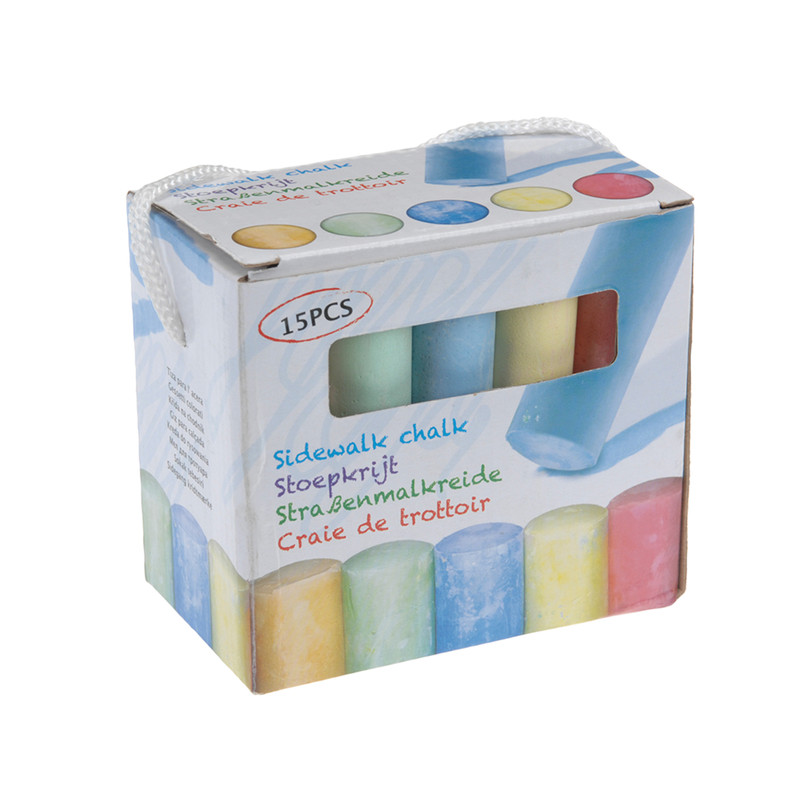 Stoepkrijt in doos - set van 15
