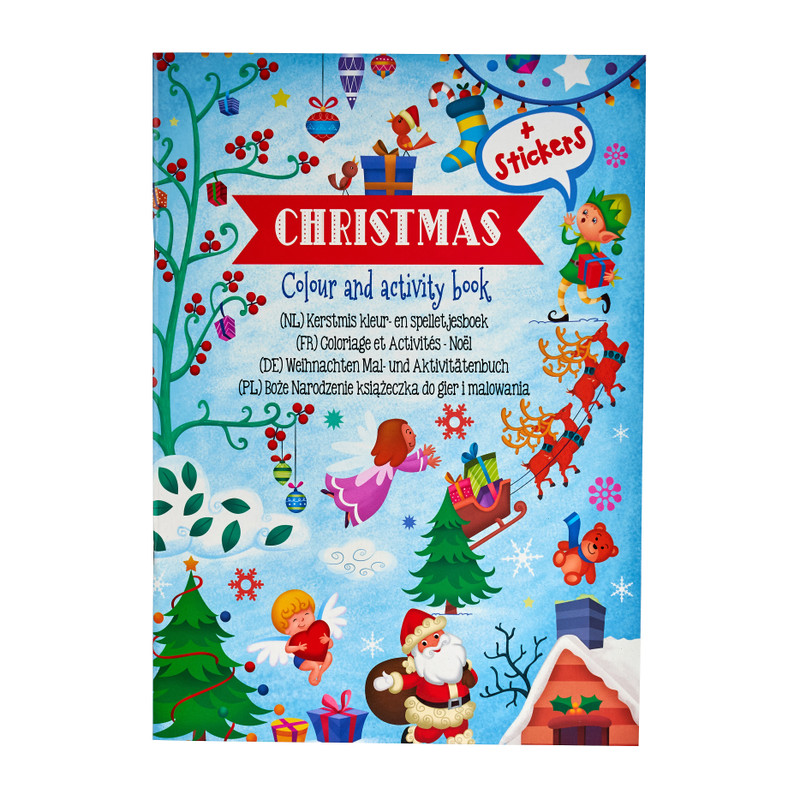 Kerstmis kleur- en spelletjesboek 